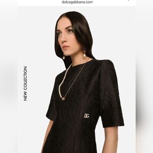 Dolce And Gabbana Timeless Floral Jaquard Dress